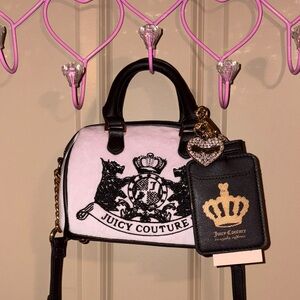 🤎 Juicy Couture Classic Scottie Dogs Mini Satchel Purse 🤎